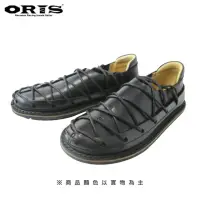 在飛比找momo購物網優惠-【oris 帆船鞋】復古蟑螂鞋-黑/女款-743 01(真皮