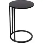 Honey-Can-Do Round C-Shaped End Table TBL-09245 Black - NEW