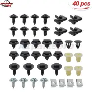 40Pcs Engine Undertray Cover Clip Bottom Shield Guard Screw Mixed Size US SHIP (for: Renault)