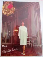 Vtg Vogue Christian Dior 1566 dress coat sewing pattern Paris Original size 12