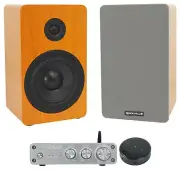 Rockville BLUAMP 21 Silver Bluetooth Amplifier+(2) 5.25" Speakers+Wifi Receiver