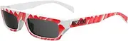 [Moschino] Ladies Red Rectangular Sunglasses MOS047/S0WGXIR53