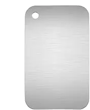 Cutting Board - Stainless Steel Chopping Board | Double-Sided Scratch-Resistant Titanium Cutting, Multifunctional Kitchen Prep Boards for Preparing Fish, Meat, Vegetable, Cooked Food