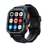 4G Android Black Smart Watch 2G RAM＆16G ROM GPS WiFi Dual Camera for Women Men