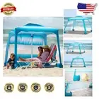 Lightweight Air-Vented Beach Canopy 6.2'×6.2' – Perfect for Travel
