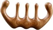 LOORGVEL Wooden Scalp Massage Comb Static Massage Tool for Relaxation Portable Acupoint Massager for Scalp Health Hair Care Durable Sandalwood Design