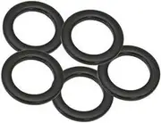 Aeroflow Standard Wheel Nut Washer Black 1.060 Od 0.695 Id 5 Pack - AF3070-0020