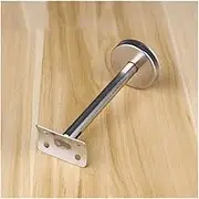 Stair Rail Stair Handrail 6 Pieces/Batch Stainless Steel Safety handrail Wall-Mounted Floor-Standing Column Bracket Adjustable with Screw Anchor(H120mm)