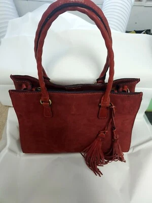 Patricia Nash Leather Primrose Fox Rush Suede Bag Handbag Purse New