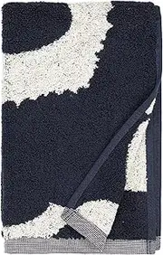 [Marimekko] Unikko Cotton Terry Guest Towel (Dark Blue Poppy)
