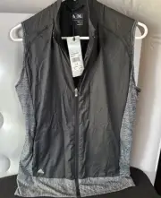 Adidas Women’s Full Zip Vest - Size L - Zip Pockets - Polyester/Spandex
