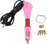 Rhinestone Applicator, Hotfix Applicator Wand Tool with 7 Tips for Crystal Gemstone Glass Rhinestone Studs(Pink)