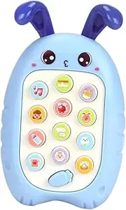 ORFOFE 1Pc Rabbit Shape Music Phone Educational for Bright Color Develops Communication Skills for Hands Role Play Coordination Activities Random Color Random Color