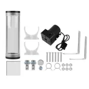 PC Water Cooling 160mm Cylinder Reservoir Pump Combo Set 19W 12V 800L/H LAM