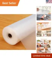 Shelf Liner Cabinet Liner, Non Adhesive Drawer Liner, Washable 20 Inch x 35 F...