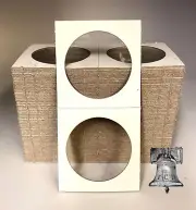 100 MORGAN Dollar 2x2 Coin Holder Flip Mylar Cardboard Storage Flips Paper Mount