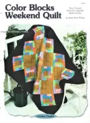 Color Blocks Weekend Quilt Creative Scrap Wall Quilt Pattern Leaflet