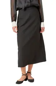 English Factory A-Line Midi Skirt in Black at Nordstrom, Size Medium