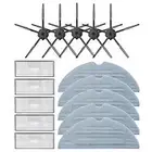 Brushes Mop Cloth Filter Wipes Rag Pad Set for Roborock T7S T7S Plus S7 Sweeper