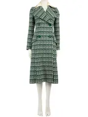 S/S 2016 Green Patterned Trench Coat