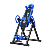 Everfit Inversion Table Back Stretcher Foldable Inverter Home Gym Fitness Blue