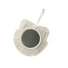 Macrame Hanging Wall Mirror Makeup Mirror Chic Photo Wall