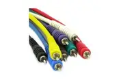 8 Pack 5m Selby RCA to RCA Plug Patch Cables Leads Pro Audio Multicoloured