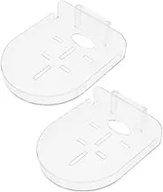 TEHAUX 2pcs Adhesive Wall Shelf for Camera No Drill Floating Shelf for Security Cameras Monitors Mini Speakers Stable and Versatile Wall Mount Bracket for