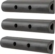 LUVERNE 2090615-3 10-Inch Universal Rubber Bumper Guard Protector Strips Loading Dock Rear Fender Pad Bump Stop, 3-Pack