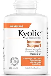 Kyolic Aged Garlic Extract Formula 103 Immune Formula, 300 Capsules
