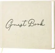 Wedding Guest Book, Book Reception - Classic Baby Shower Beige