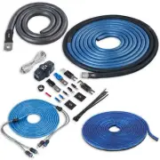 XKIT02 Full Spec 1/0 Gauge 100% OFC Complete 2-Channel Amplifier Wiring Kit for