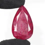 Natural African Pear Cut Blood Red Ruby Certified 203.25 Ct Loose Gemstone