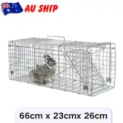 Animal Trap Cage Folding Humane Live Catch Possum Fox Rat Rabbit Hare Bird AU