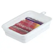 Homeleisure Plastic Removable Dish Soap Drainer Bathroom Tidy Holder White