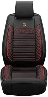 Front Seat Cover Suitable for Hilux 2009-2019 Upgraded PU Leather Car Seat Cushions Waterproof Non-Slip Compatible with Airbag