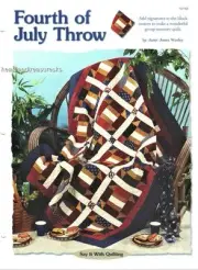 Fourth of July Throw Creative Scrap Quilt Pattern