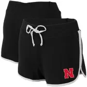 Nebraska CornHuskers Shorts Women's 2XL Black Relay French Terry New