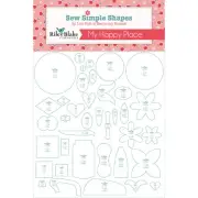 Lori Holt My Happy Place Sew Simple Shapes - 38 Plastic Applique Templates