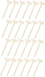 OFFIGAM 30Pcs Mini Wooden Mallets for Safe Crafting Hammer for Hand Training Development Promotes Hand Eye Coordination and Creativity