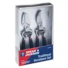 CUTTINGSET8 Traditional Bypass & Anvil Pruner/Secateur Set