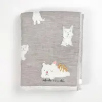 在飛比找博客來優惠-美妙世界 日本棉紗浴巾 - 米灰貓