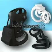 Newest Male Chastity Device Skeleton Binding Ring 4 Base Ring Chastity Cage