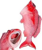 Felic Fish Style Bottle Opener, Unique Beer Bottle Opener Party Favor, Durable Fish Shape Bottle Beer Can Opener Creative Gifts for Men Friends, Resin (Snapper)