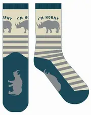 Frankly Funny Novelty Socks One Size Fits Most - I'm Horny, EJF E10732