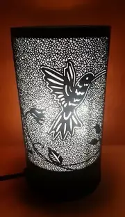 Hummingbird Black Metal Electric Touch Melt/ Oil Warmer with 5 Melts