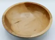 Hand turned Two Toned Apple Wood Bowl. Nice size with stunning figure. #81