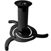 Ceiling Bracket for Projector Black Monoprice 360 Rotation Adjustable Swing Arm
