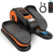 LapEasy Under Desk Elliptical Machine, Electric Ellipse Leg Exerciser for Seniors Portable Mini Seated Elliptical for Home with Display Monitor and Remote Control 12 Adjustable Speeds