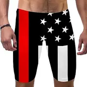 [VBFOFBV] Men's Printed Jammer Swimsuit Swim Shorts, Anchor Ocean Vintage Pattern White Black